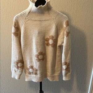 Floral Cream Sweater